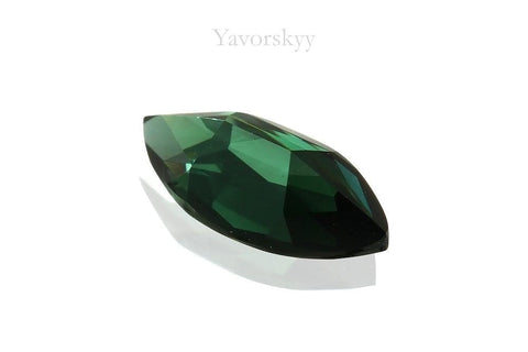 Photo of bottom view of green tourmaline 0.44 carat