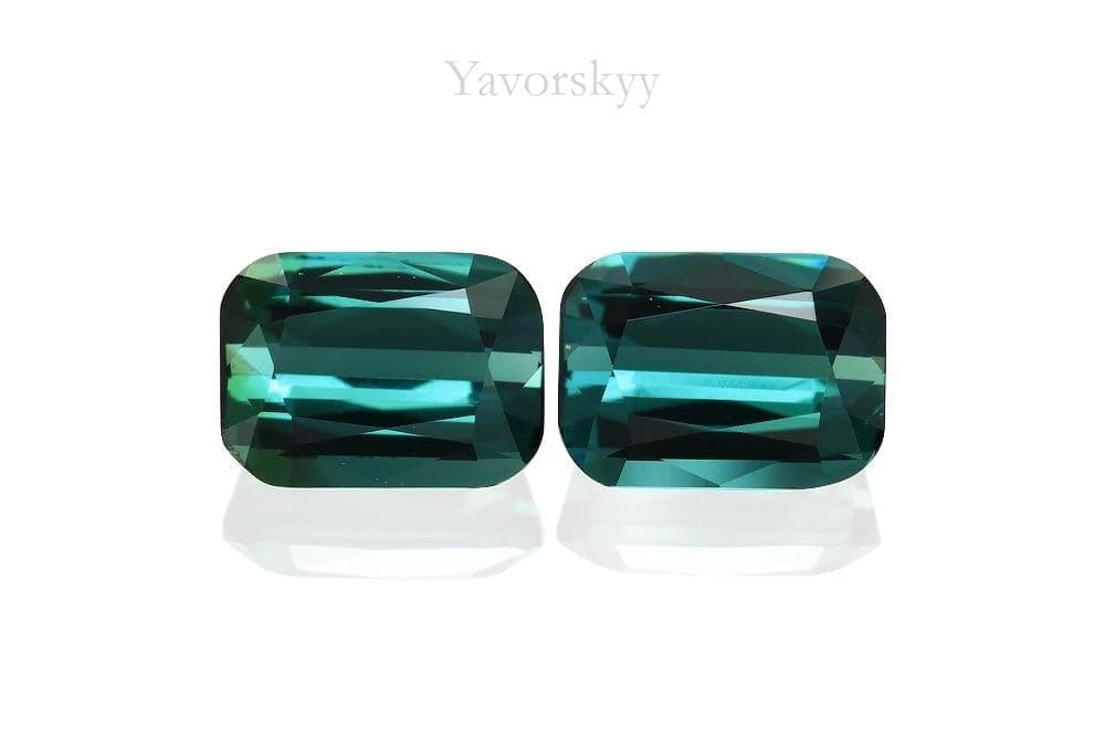 Green Tourmaline 1.77 cts / 2 pcs - Yavorskyy