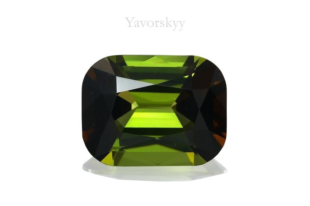 1.89 cts cushion shape tourmaline front view picture