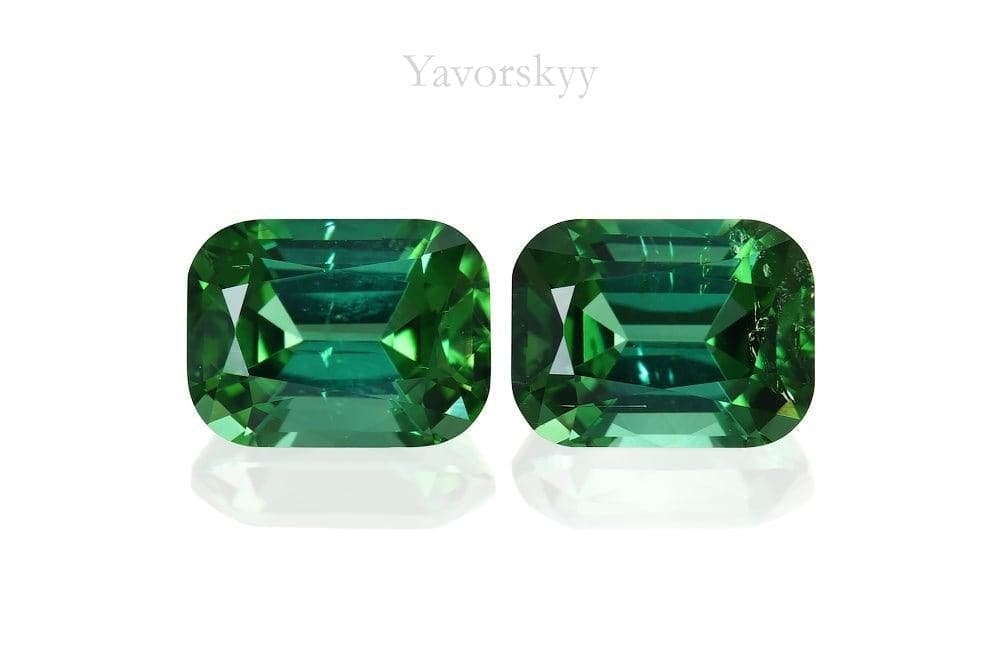 Green Tourmaline 2.08 cts / 2 pcs - Yavorskyy