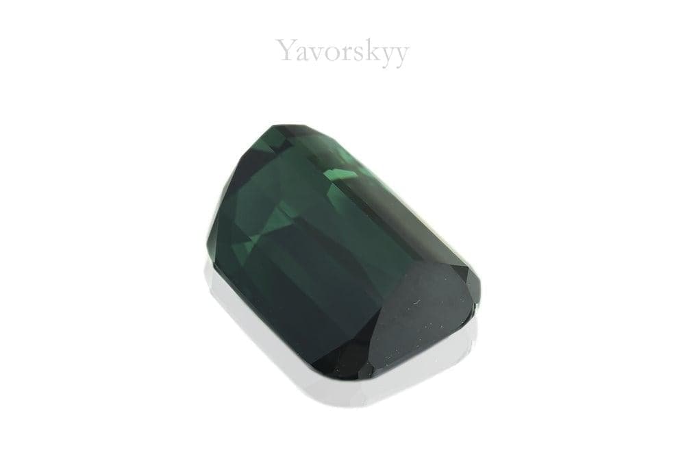The image of green Tourmaline 8.58cts botom view