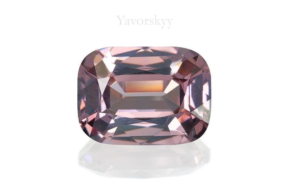 Photo of grey shape spinel 5.41 cts front view