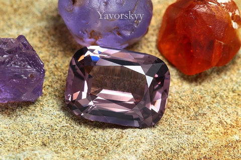 Greyish-purple Spinel 5.41 cts - Yavorskyy
