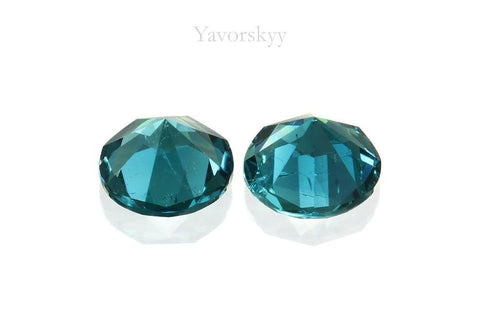 Photo of bottom view of indigo tourmaline 0.40 carat