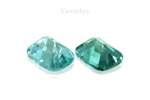 Indigo tourmaline 0.61 carat bottom view photo
