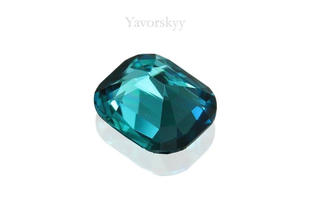 0.65 ct cushion cut tourmaline bottom view image