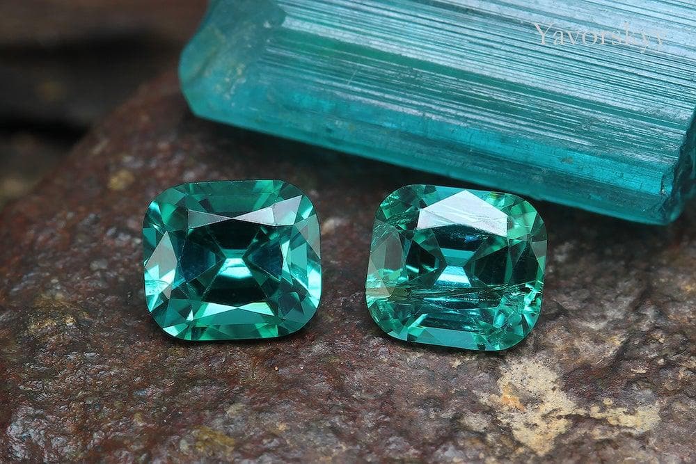 Indigo Tourmaline 1.00 ct / 2 pcs - Yavorskyy