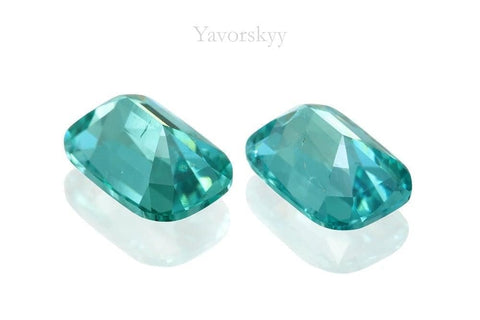A matched pair of tourmaline cushion 1.39 carats back side image
