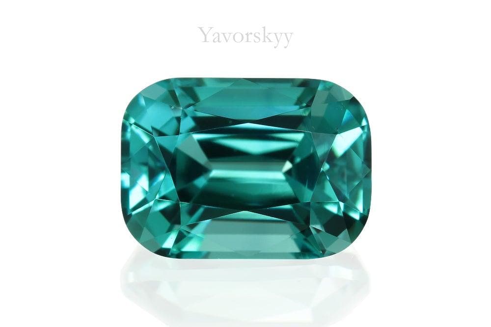 Blue tourmaline 1.46 cts top view photo