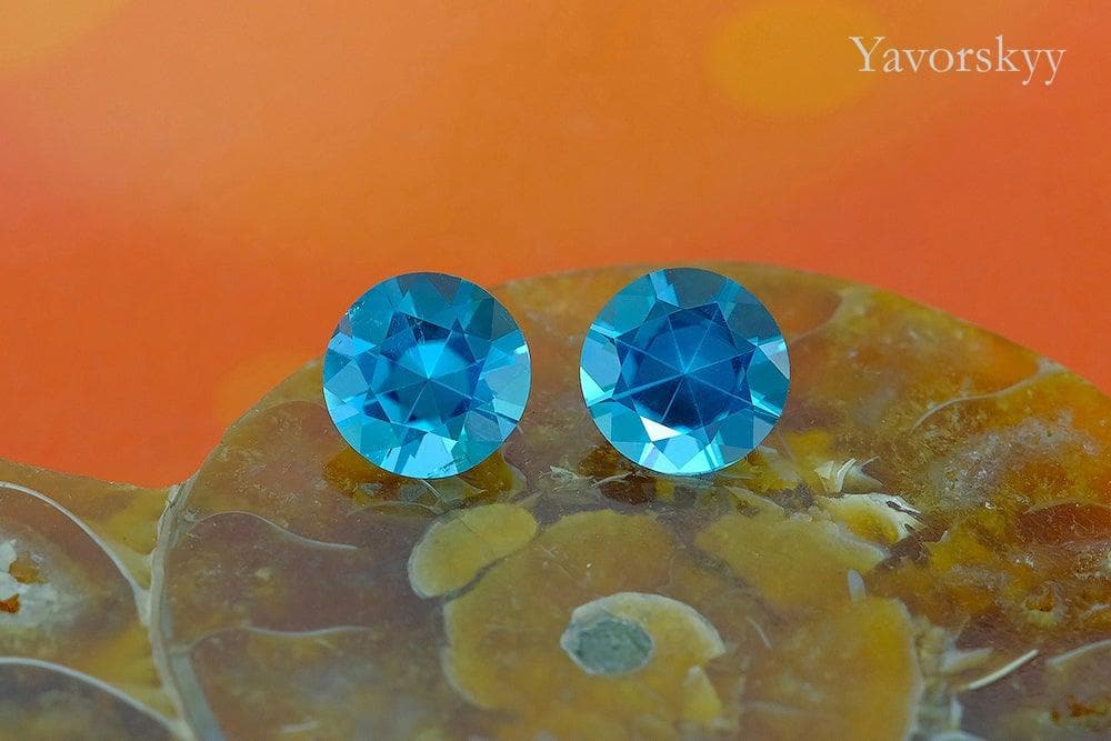 Indigo Tourmaline 1.68 cts / 2 pcs - Yavorskyy