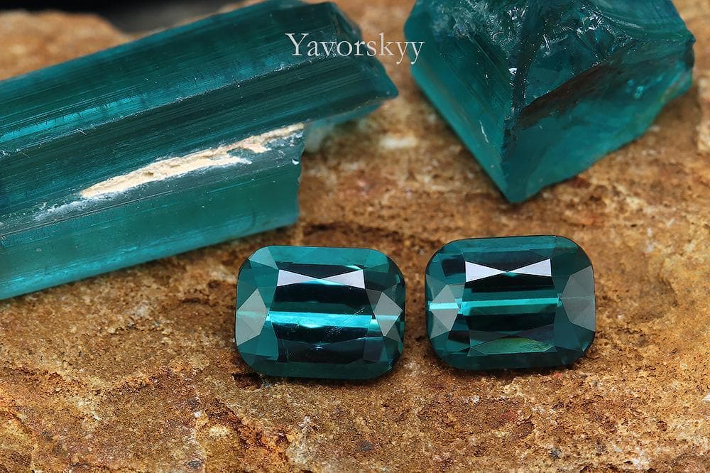 Indigo Tourmaline 1.80 cts / 2 pcs - Yavorskyy