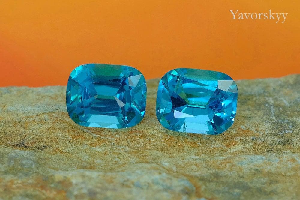 Indigo Tourmaline 1.90 cts / 2 pcs - Yavorskyy