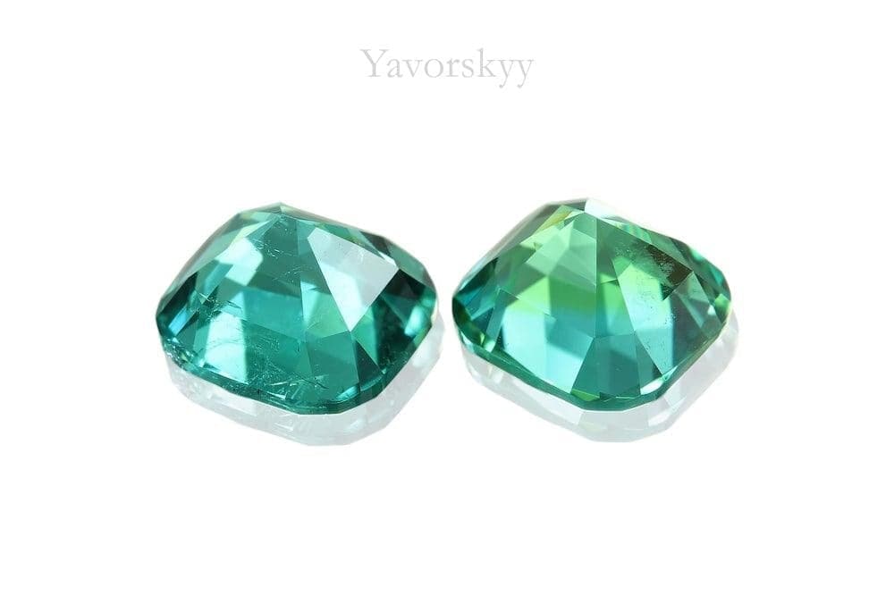 Picture of back side of tourmaline 2.05 cts pair