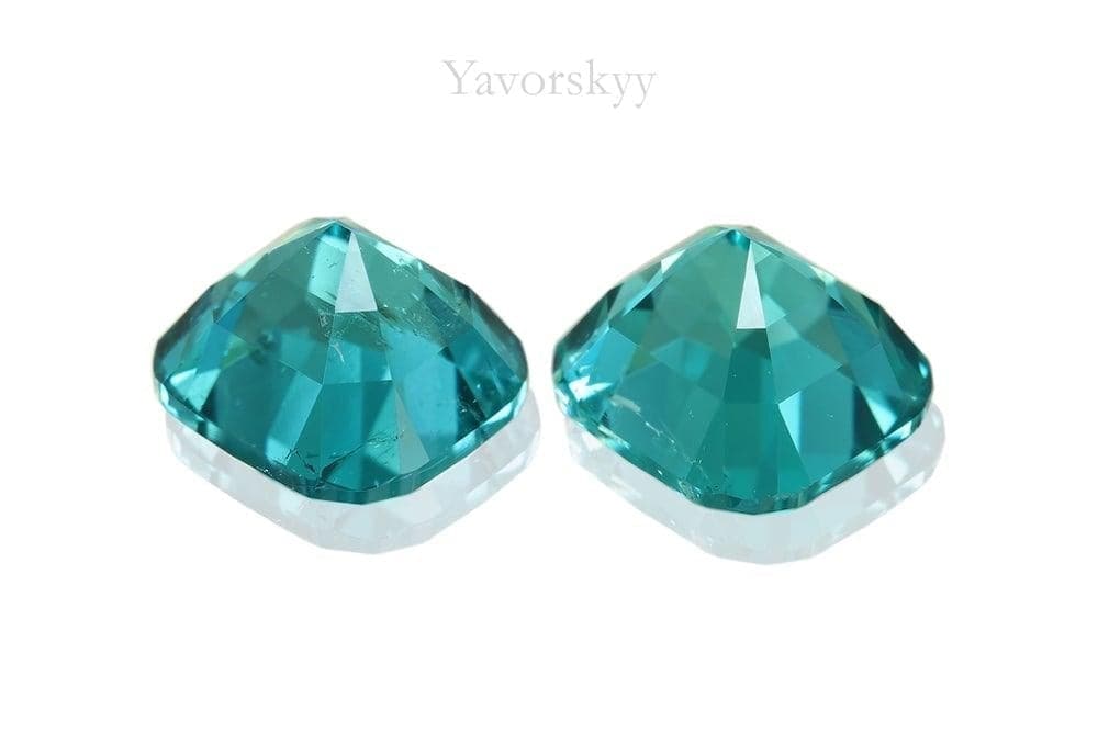 Back side image of matched pair tourmaline 2.79 cts