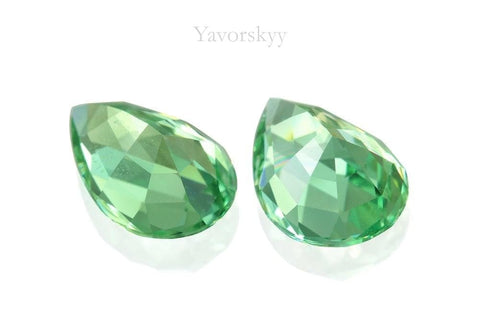 Matched pair kornerupine pear 6.15 carats back side image