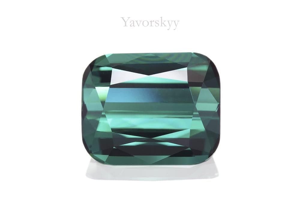 A front view picture of blue tourmaline 6.79 cts