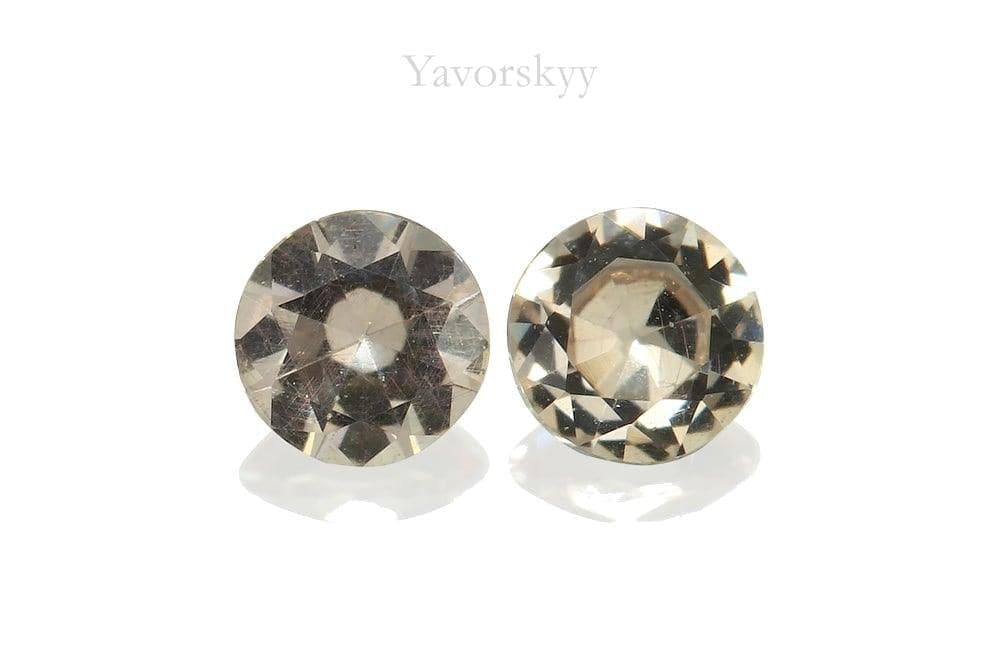 A matched pair of malaia garnet 0.25 carat front view picture