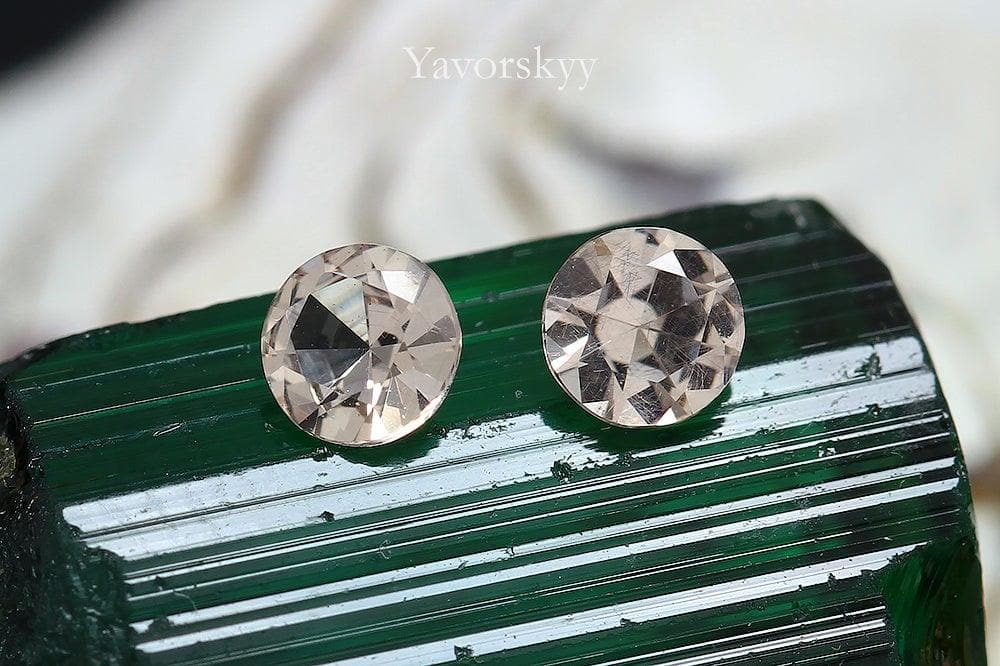 Natural malaia garnet 0.26 carat pair