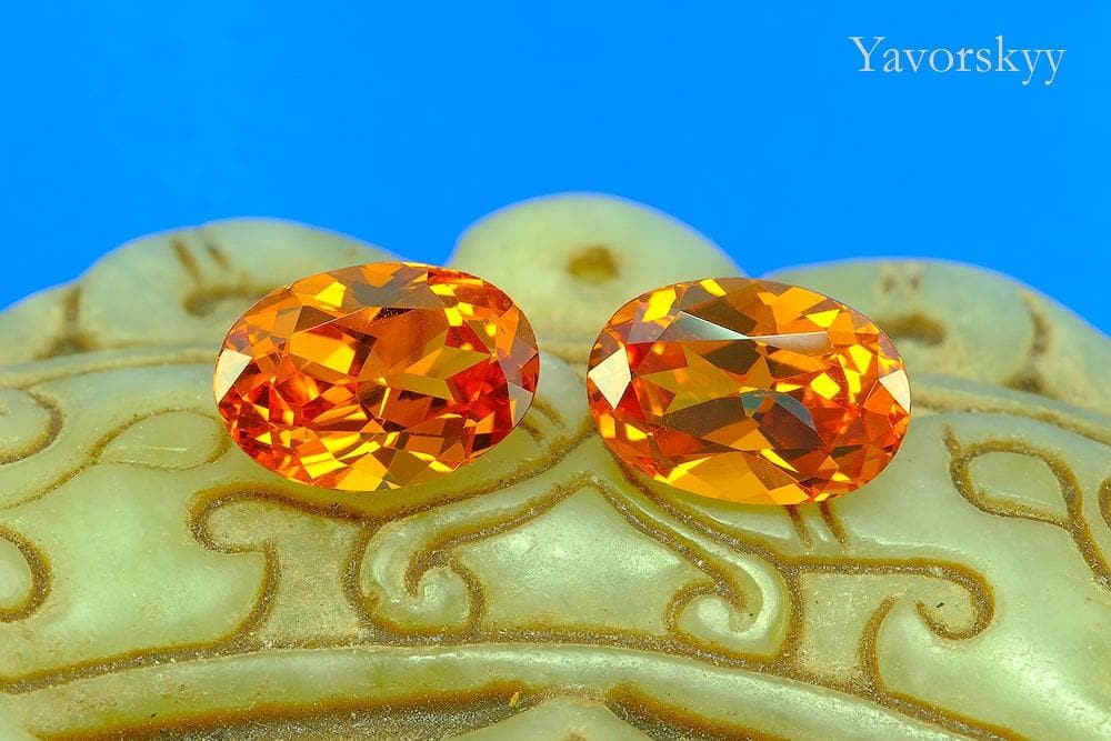 7.09 cts Mandarin Garnet