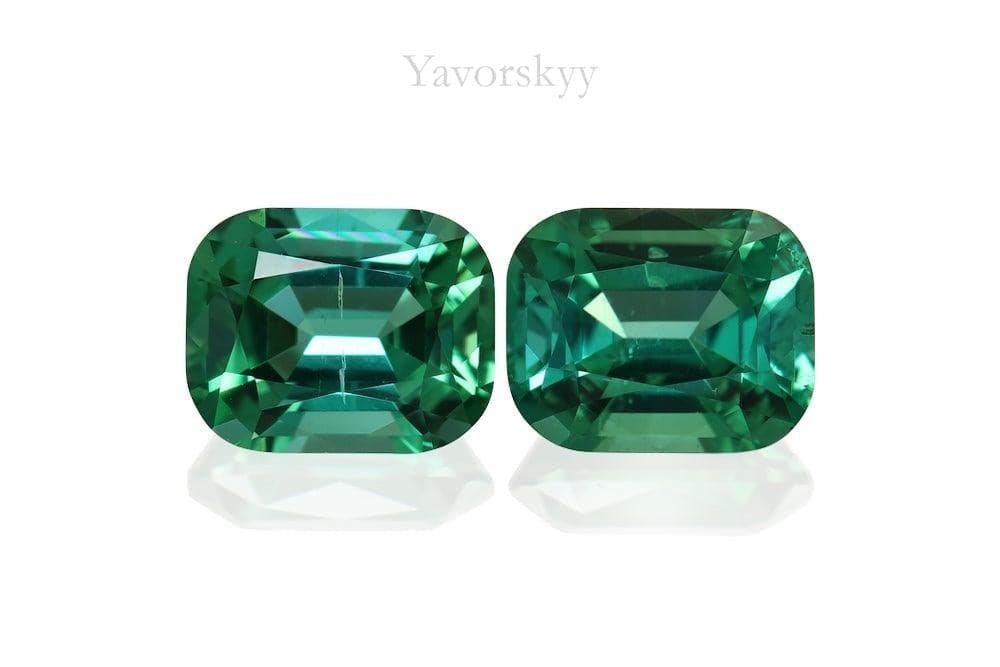 Mint Tourmaline 1.69 ct / 2 pcs - Yavorskyy