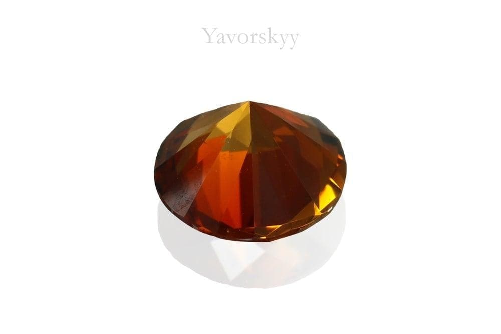 Back side photo of olive Tourmaline 0.45ct