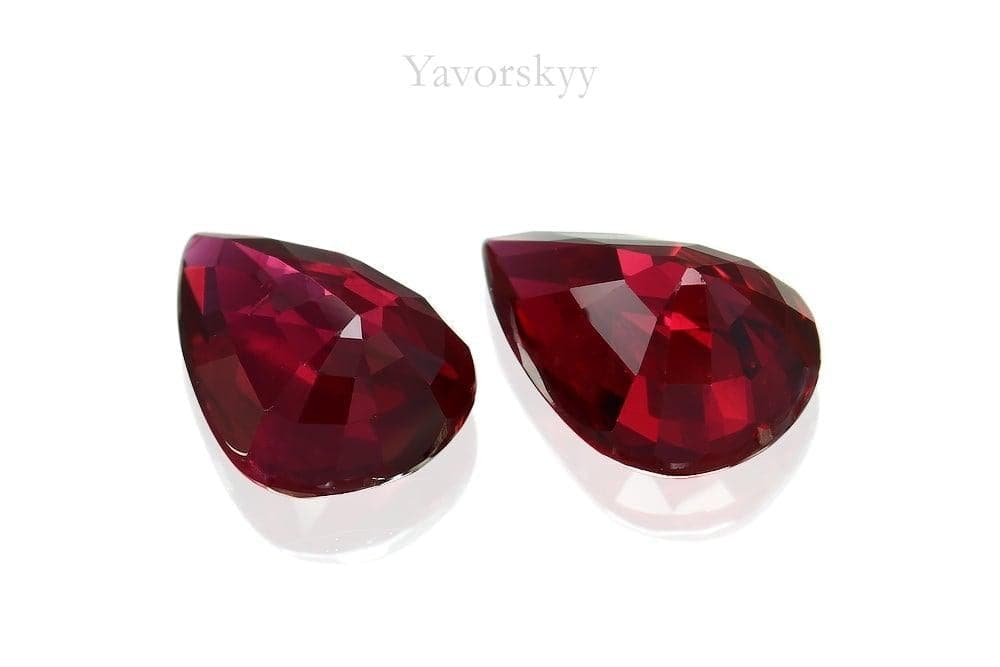 Pigeon's Blood Ruby No Heat 2.04 cts / 2 pcs - Yavorskyy