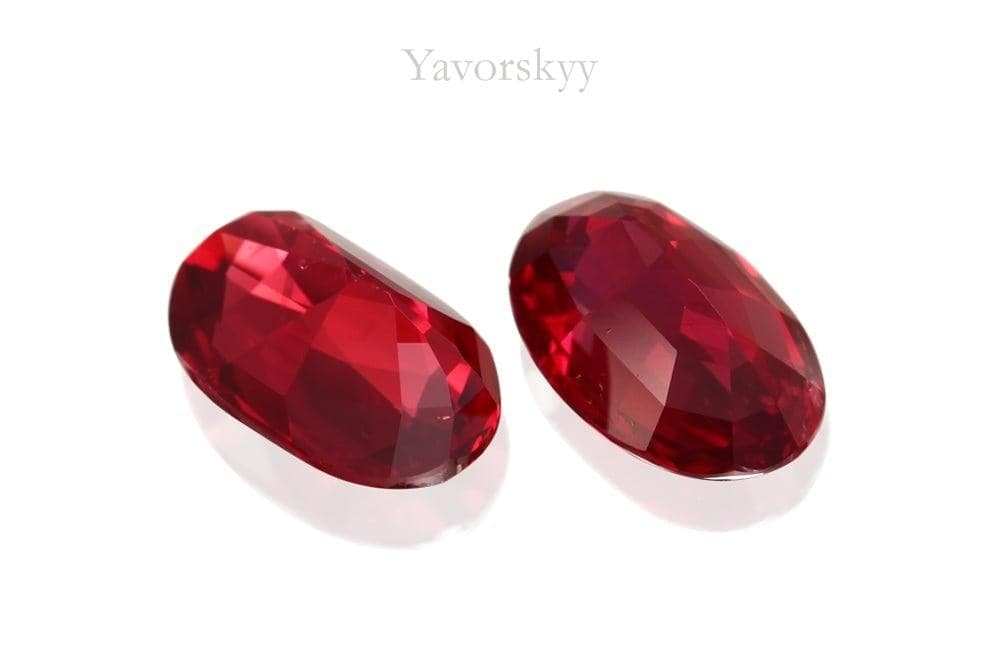 Pigeon's Blood Ruby No Heat 3.12 cts / 2 pcs - Yavorskyy