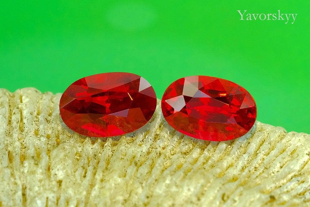 Pigeon's Blood Ruby No Heat 3.12 cts / 2 pcs - Yavorskyy