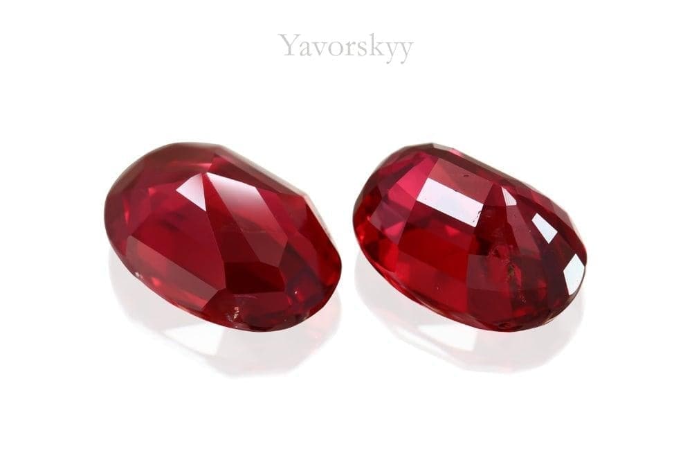 Pigeon's Blood Ruby No Heat 3.88 cts / 2 pcs - Yavorskyy