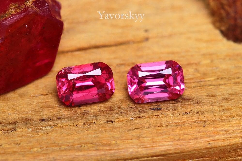 Pink spinel burmese stone
