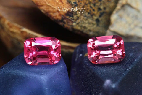 Pink spinel stone images