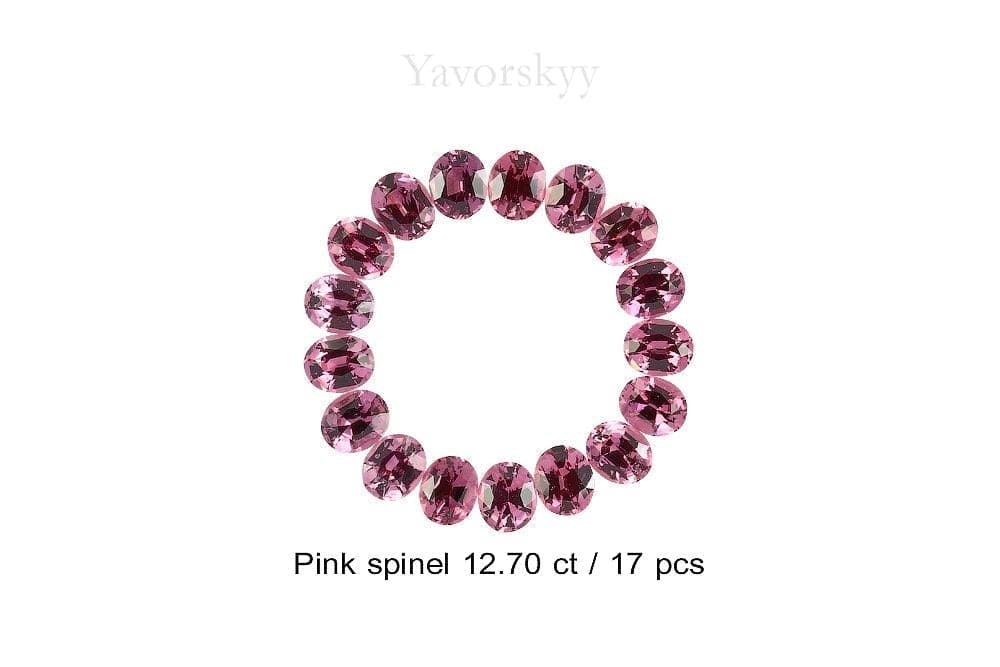Photo of a beautiful pink spinel 12.7 carats calibrated