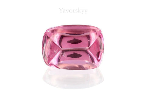 A images of pink spinel 2.82 carats top view