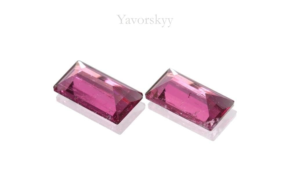 Photo of pink tourmaline 0.30 carat pair