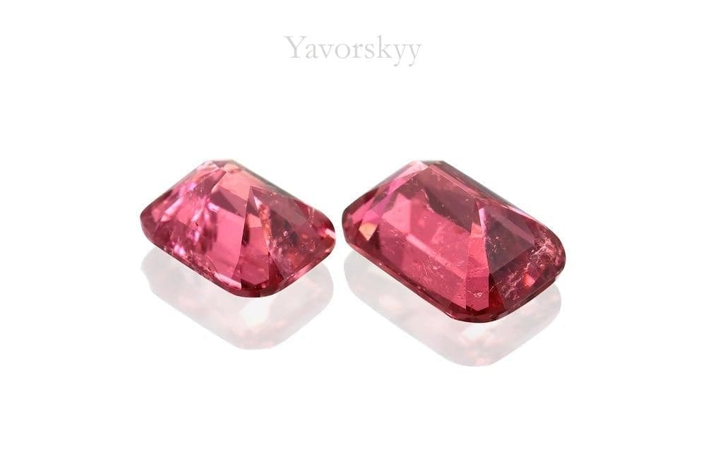 Photo of bottom view of pink tourmaline 0.58 carat