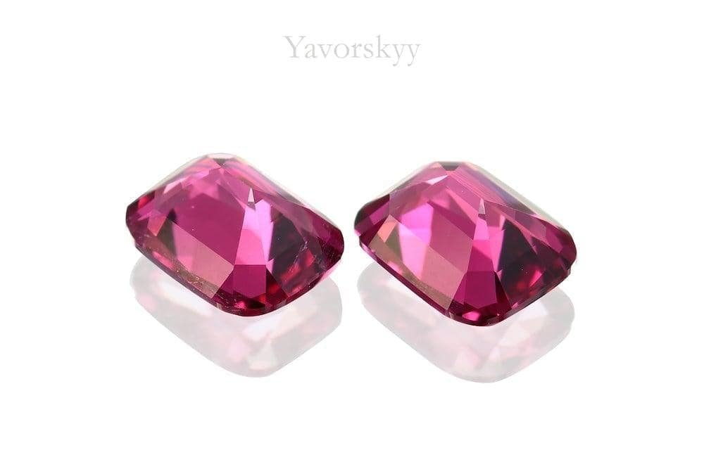 Photo of bottom view of pink tourmaline 0.64 carat