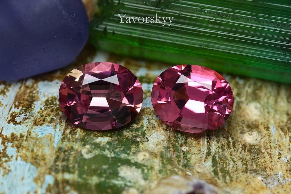 Matched pair pink tourmaline 1.29 cts image
