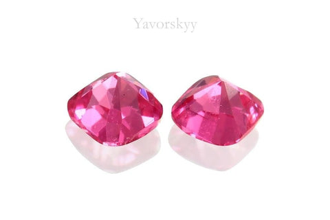 Pinkish-red spinel cut