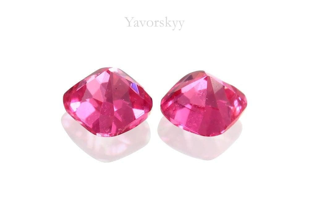 Pinkish-red spinel cut