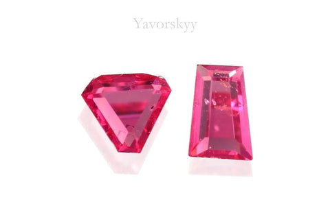 Pinkish-red spinel 0.17 carat front view picture