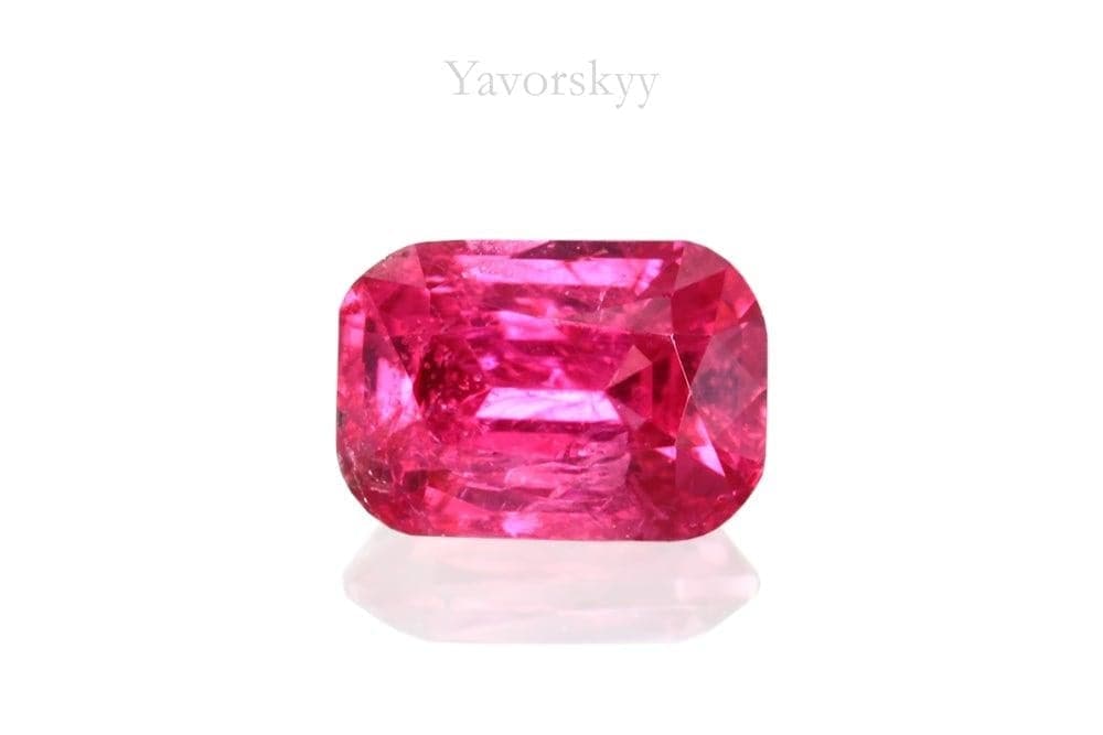 Photo of redcolor spinel 0.34 cts front view