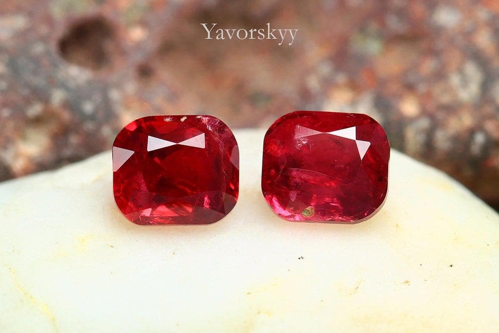 Natural red spinel feceted value