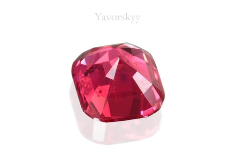 Cushion red Spinel 0.69carat back view picture