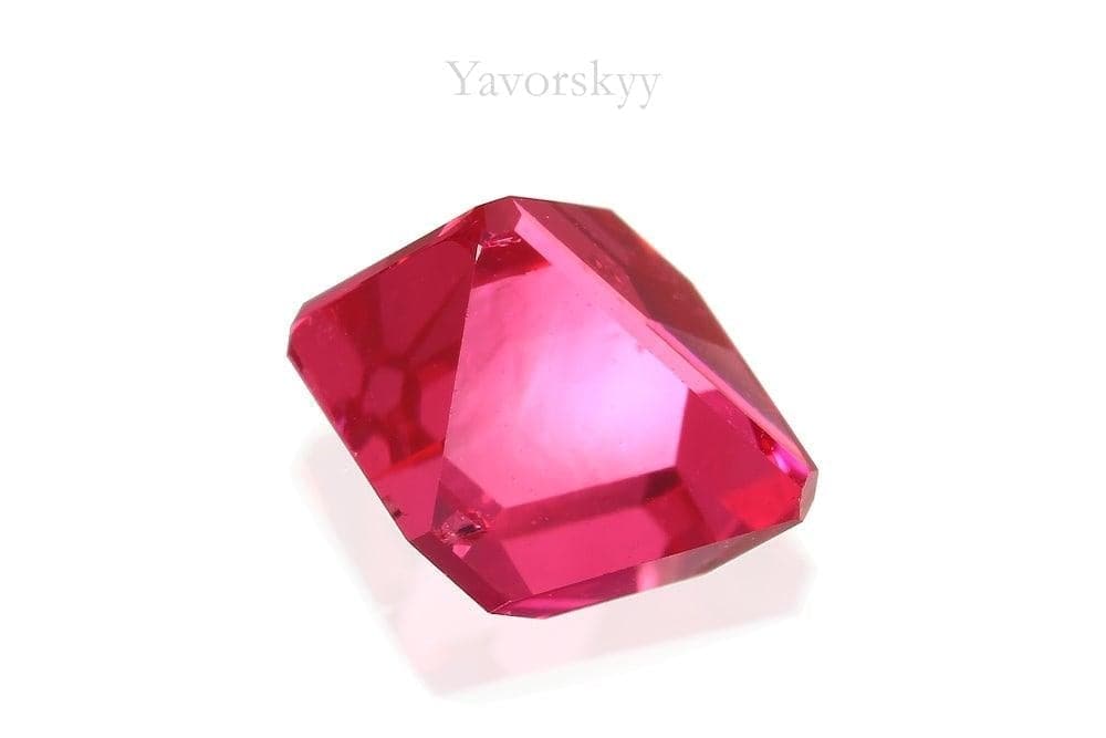 Image of red color spinel 1.08 carat angel cut shape