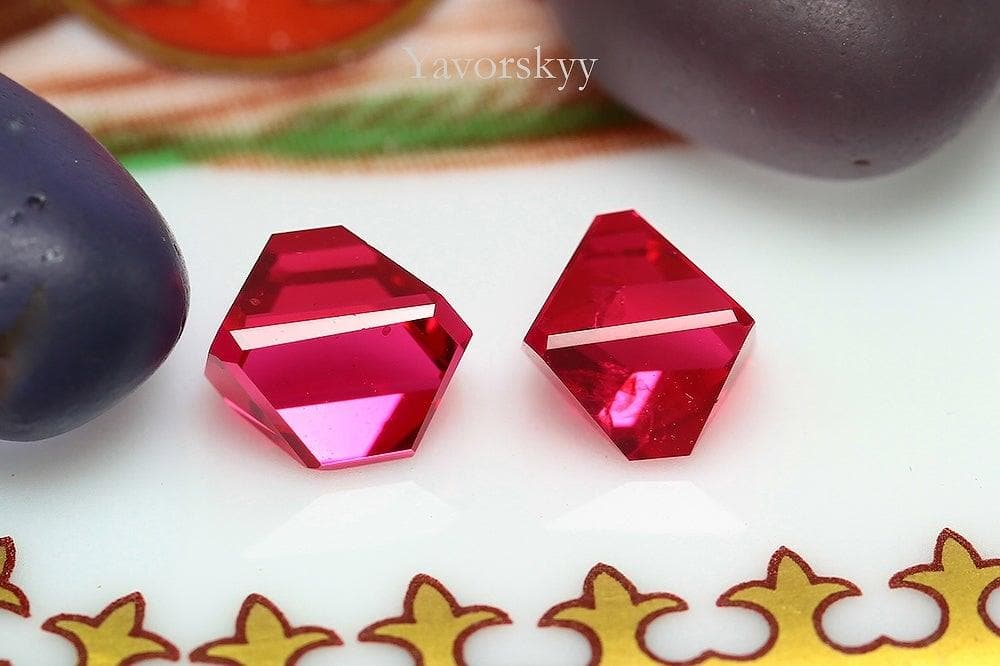 A photo of angel cut red spinel 1.81 cts
