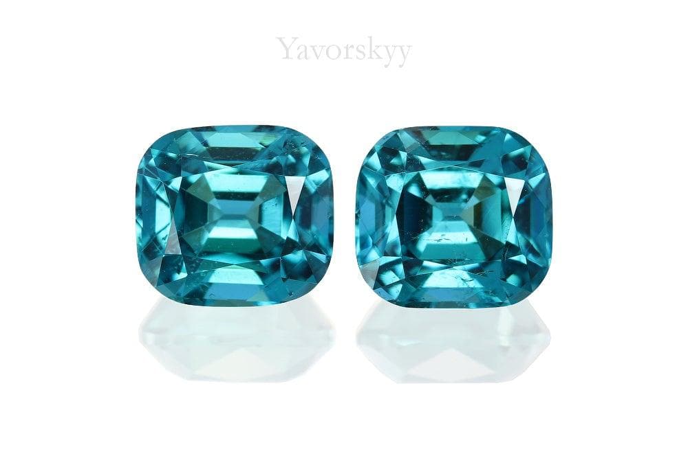 Picture of top view of tourmaline 2.1 cts matched pair