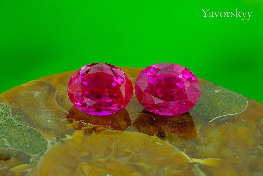 Ruby No Heat Burma 6.28 cts / 2 pcs - Yavorskyy