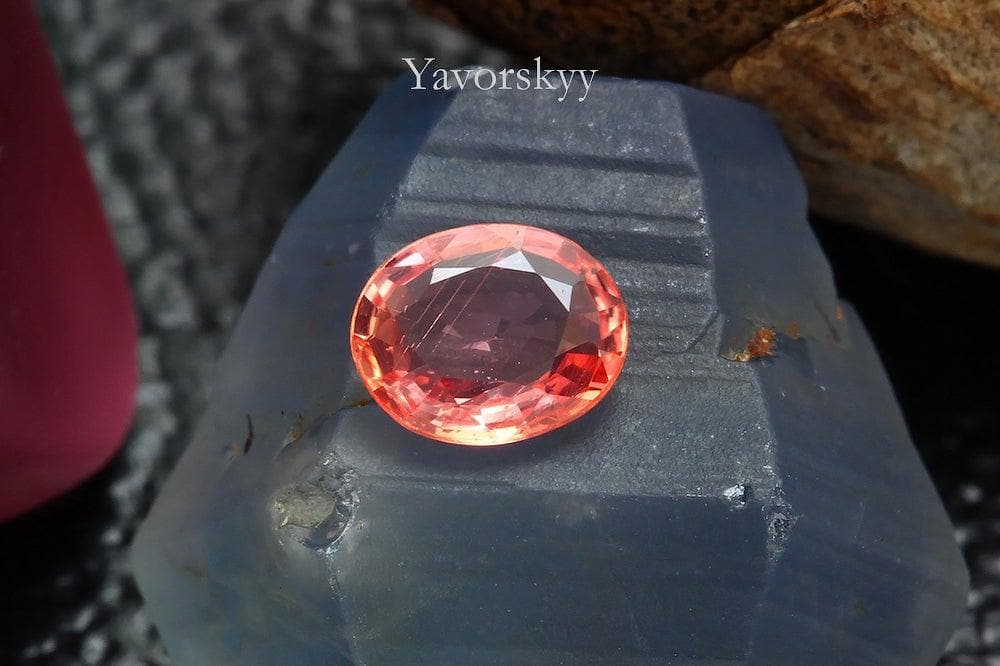The image of treated sapphire 0.32 cts