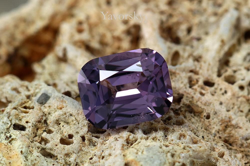 A top view photo of 0.95 ct scapolite cushion