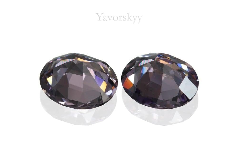 Picture of back side of scapolite 1.15 cts match pair